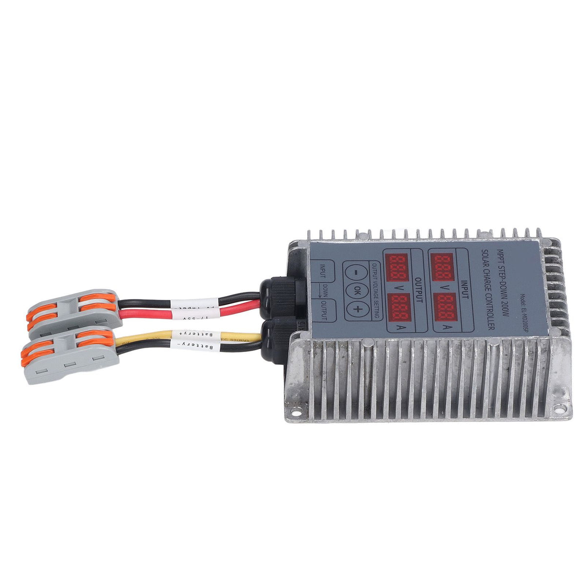 Solar Charge Controller MPPT Buck Charging 10‑30V Adjustable Control for Battery 200W