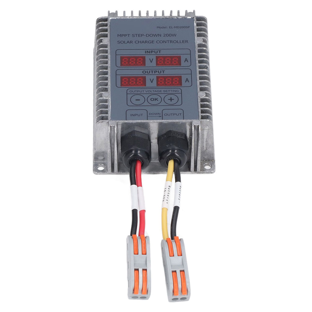 Solar Charge Controller MPPT Buck Charging 10‑30V Adjustable Control for Battery 200W