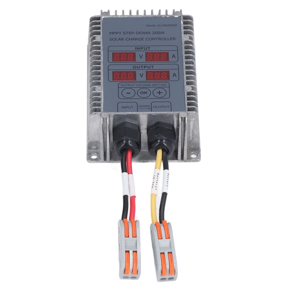 Solar Charge Controller MPPT Buck Charging 10‑30V Adjustable Control for Battery 200W