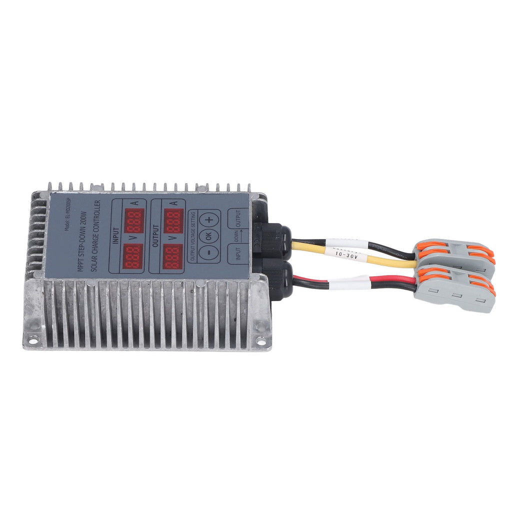 Solar Charge Controller MPPT Buck Charging 10‑30V Adjustable Control for Battery 200W
