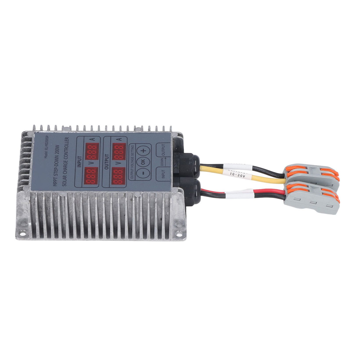 Solar Charge Controller MPPT Buck Charging 10‑30V Adjustable Control for Battery 200W