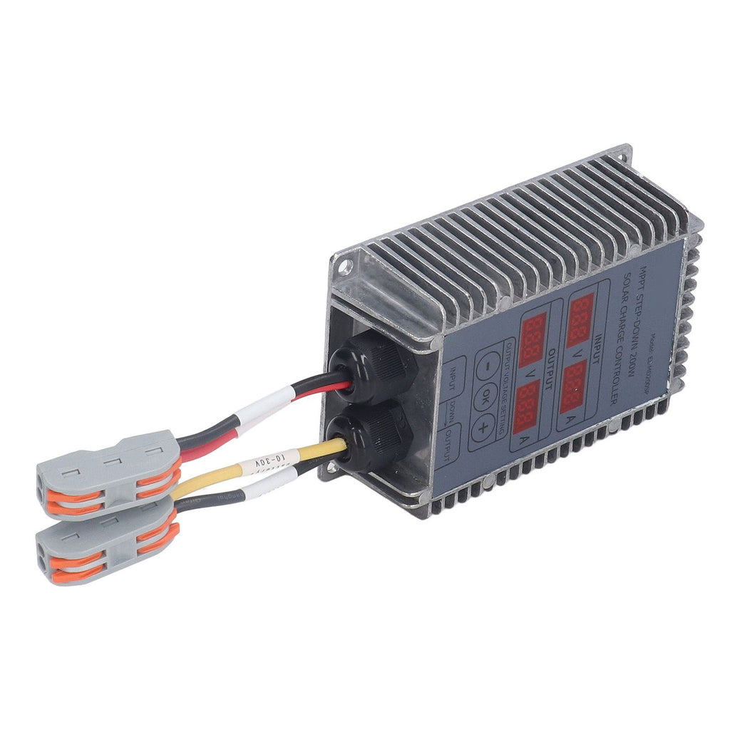 Solar Charge Controller MPPT Buck Charging 10‑30V Adjustable Control for Battery 200W
