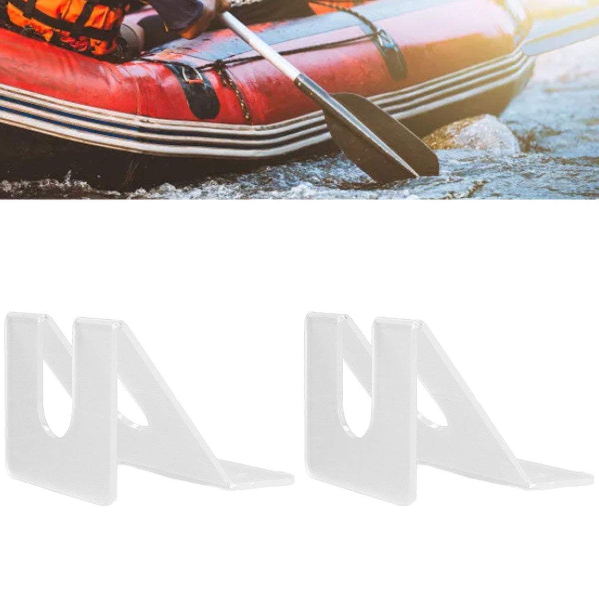 2Pcs Kayak Paddle Storage Rack Wall Mounted Save Space Easy to Install Stable Boat Paddle Wall Mount Rack for Stadium
