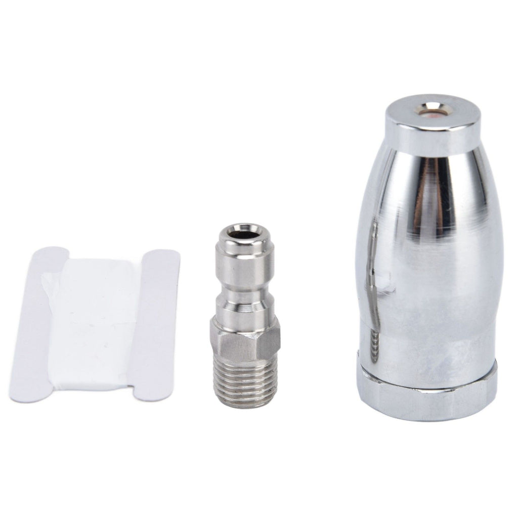High Pressure Washer 3600PSI Rotating Turbo Nozzle with 1/4in Quick Connect Plug Stainless Steel Rotating Nozzle