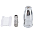 High Pressure Washer 3600PSI Rotating Turbo Nozzle with 1/4in Quick Connect Plug Stainless Steel Rotating Nozzle