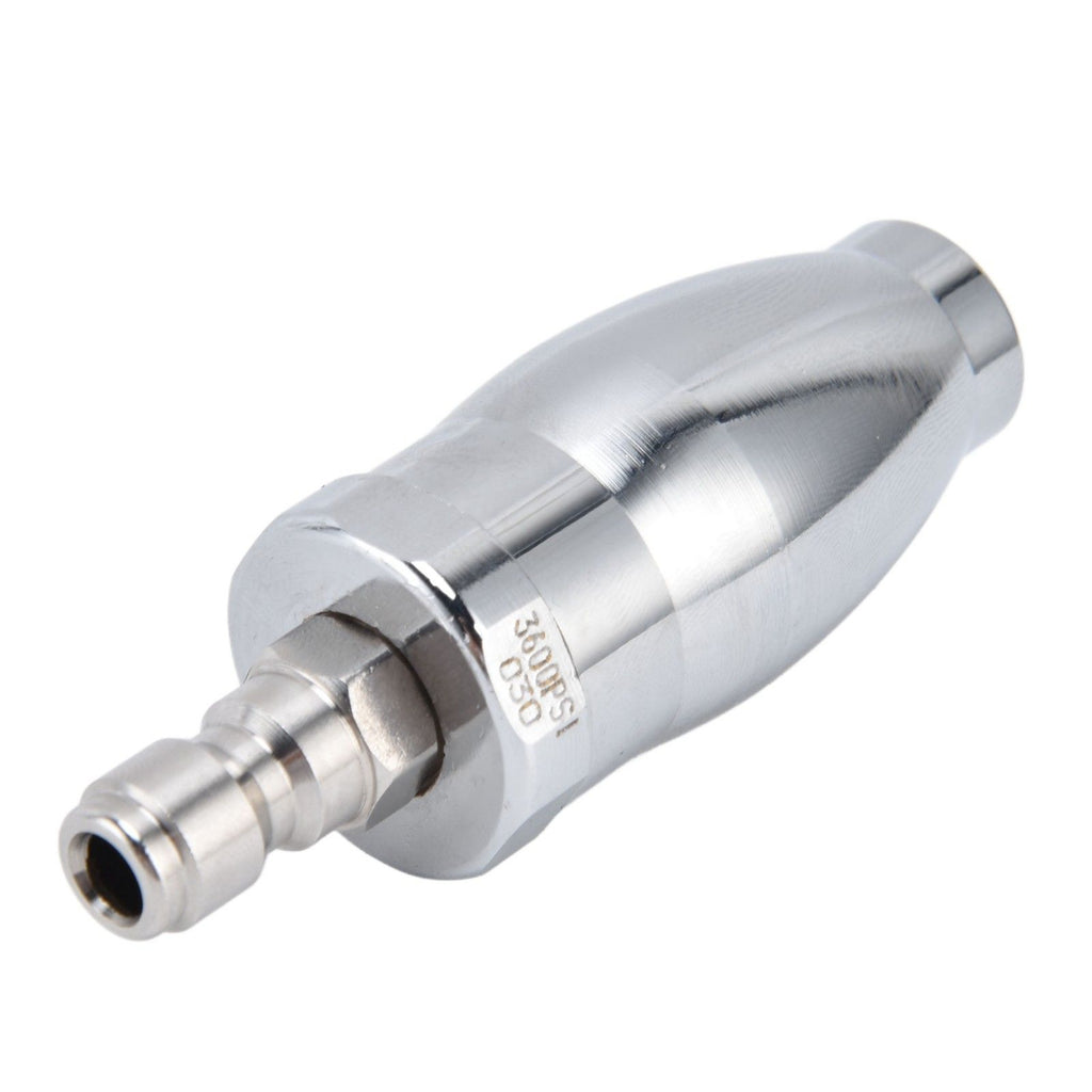 High Pressure Washer 3600PSI Rotating Turbo Nozzle with 1/4in Quick Connect Plug Stainless Steel Rotating Nozzle