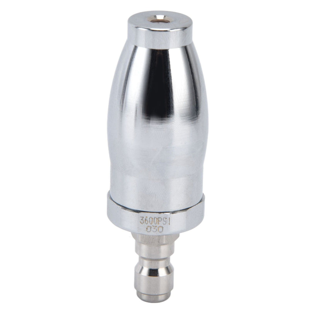 High Pressure Washer 3600PSI Rotating Turbo Nozzle with 1/4in Quick Connect Plug Stainless Steel Rotating Nozzle