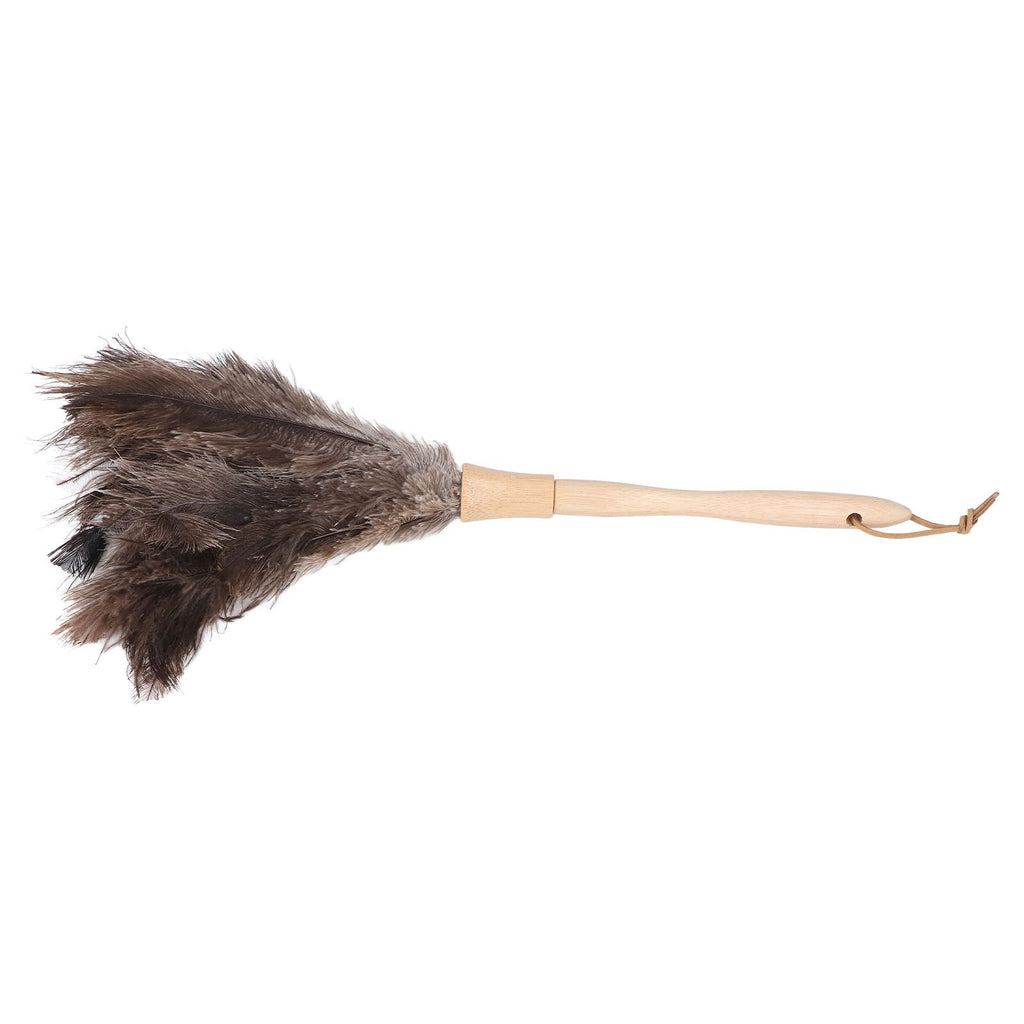 Feather Duster Light Weight Soft Long Handle Reusable Black Ostrich Feather Duster for Home Office Car
