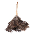Feather Duster Light Weight Soft Long Handle Reusable Black Ostrich Feather Duster for Home Office Car