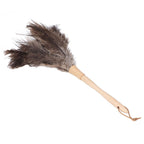 Feather Duster Light Weight Soft Long Handle Reusable Black Ostrich Feather Duster for Home Office Car