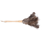 Feather Duster Light Weight Soft Long Handle Reusable Black Ostrich Feather Duster for Home Office Car