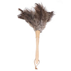 Feather Duster Light Weight Soft Long Handle Reusable Black Ostrich Feather Duster for Home Office Car
