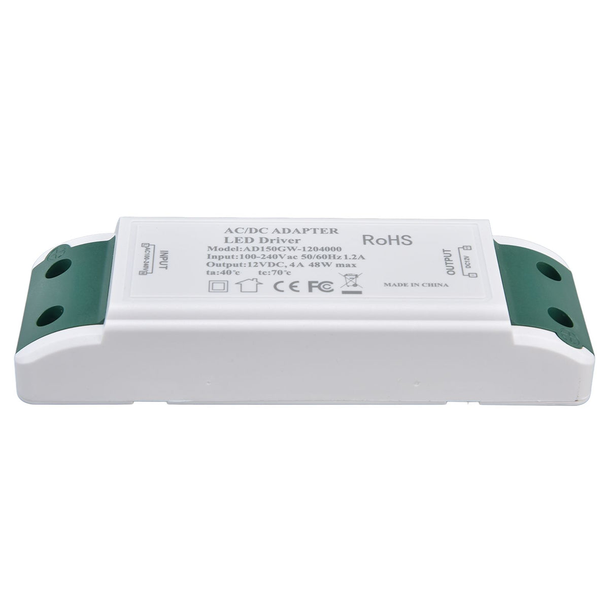 LED Power Driver 12V DC 48W 4A Constant Current Voltage Adapter 12V LED Power Transformer AC100‑240V