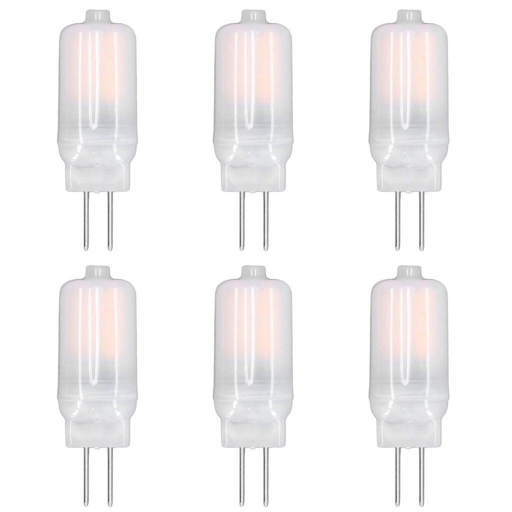 6pcs G4 LED Bulb 12V 360° Luminescence 360° Heat Dissipation Low Power Consumption General Standard Interface Bulbs 3WWarm White