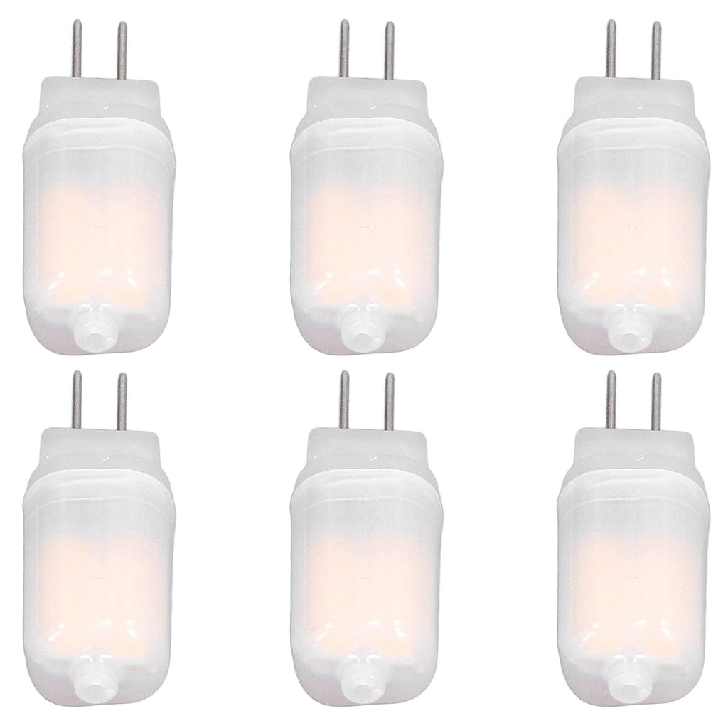 6pcs G4 LED Bulb 12V 360° Luminescence 360° Heat Dissipation Low Power Consumption General Standard Interface Bulbs 3WWarm White
