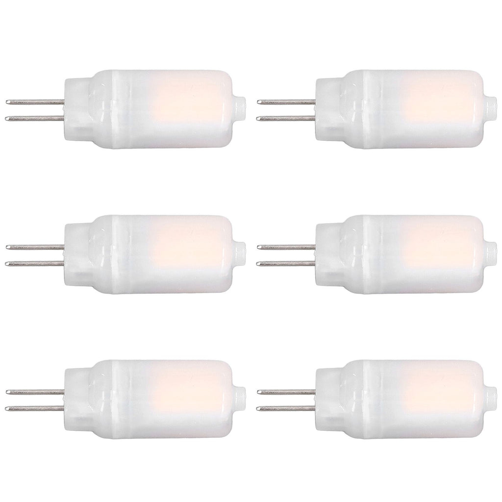 6pcs G4 LED Bulb 12V 360° Luminescence 360° Heat Dissipation Low Power Consumption General Standard Interface Bulbs 3WWarm White