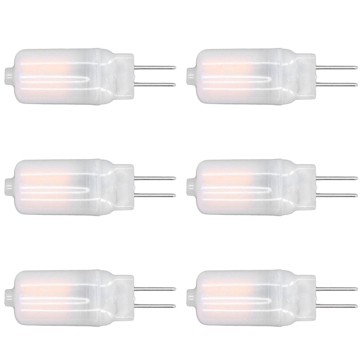 6pcs G4 LED Bulb 12V 360° Luminescence 360° Heat Dissipation Low Power Consumption General Standard Interface Bulbs 3WWarm White