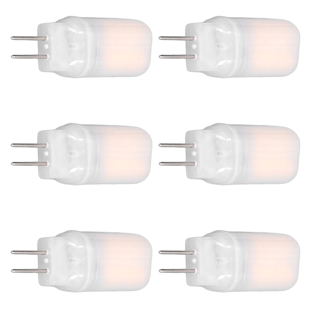 6pcs G4 LED Bulb 12V 360° Luminescence 360° Heat Dissipation Low Power Consumption General Standard Interface Bulbs 3WWarm White