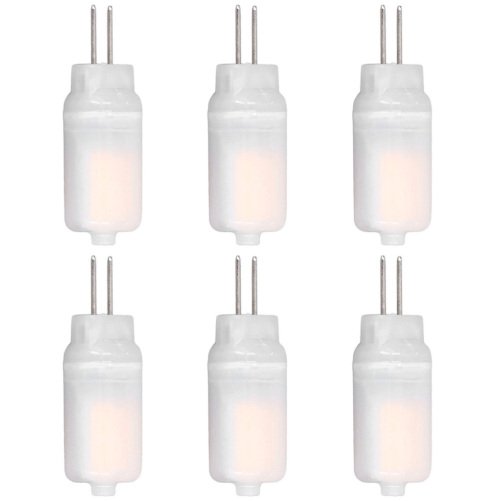 6pcs G4 LED Bulb 12V 360° Luminescence 360° Heat Dissipation Low Power Consumption General Standard Interface Bulbs 3WWarm White