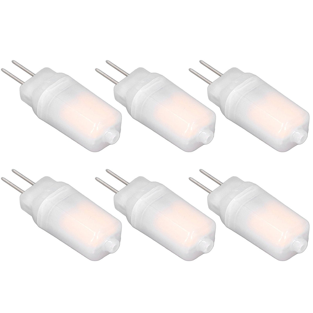 6pcs G4 LED Bulb 12V 360° Luminescence 360° Heat Dissipation Low Power Consumption General Standard Interface Bulbs 3WWarm White