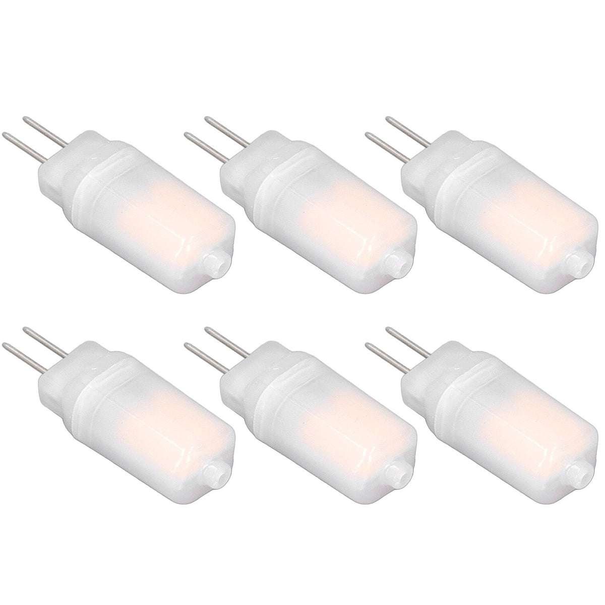 6pcs G4 LED Bulb 12V 360° Luminescence 360° Heat Dissipation Low Power Consumption General Standard Interface Bulbs 3WWarm White
