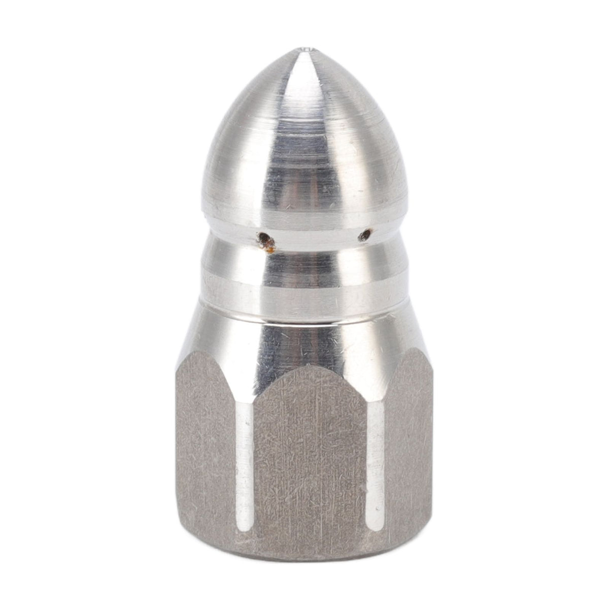 High Pressure Washer Spray Nozzle Stainless Steel Sewer Jetting Nozzle for Industrial Pipe Cleaning G1/4 Internal Thread