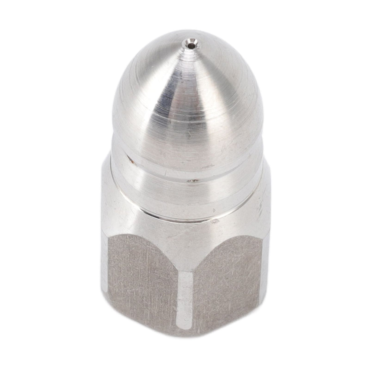 High Pressure Washer Spray Nozzle Stainless Steel Sewer Jetting Nozzle for Industrial Pipe Cleaning G1/4 Internal Thread
