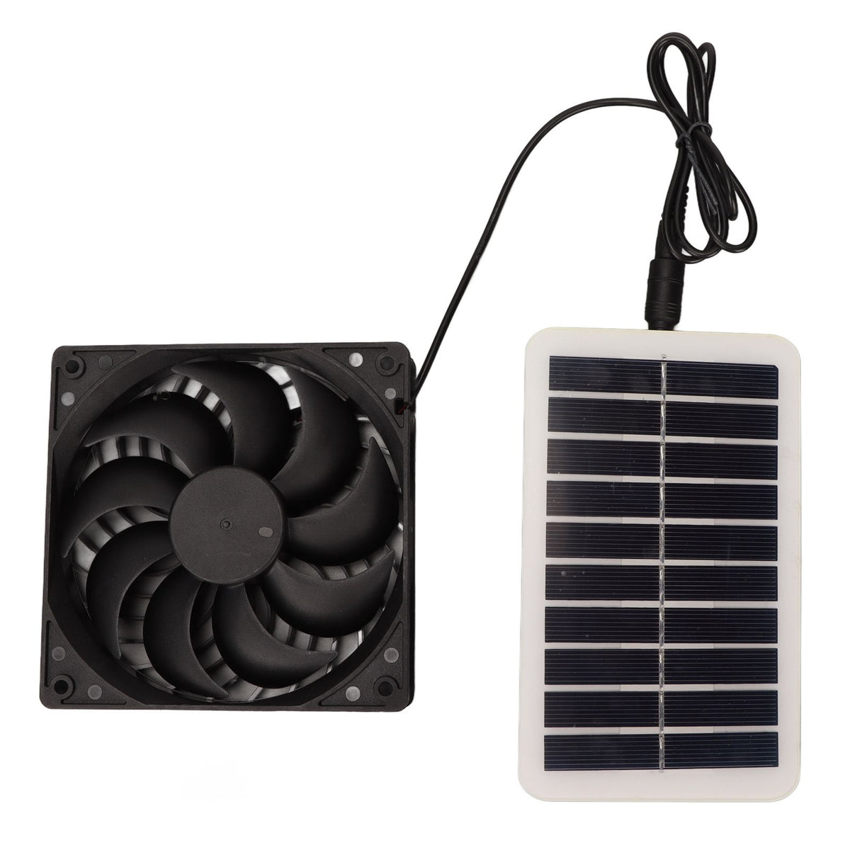 Solar Power Panel Exhaust Fan 15W Energy Saving Odor Removal Portable Solar Powered Air Extractor for Pet Houses RVs