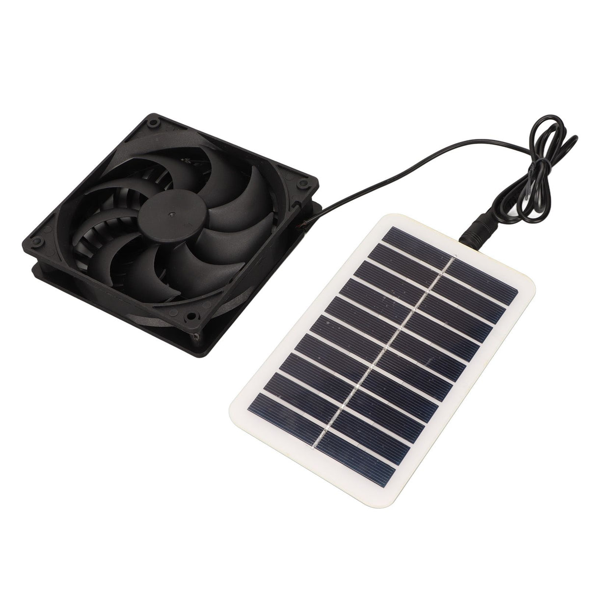 Solar Power Panel Exhaust Fan 15W Energy Saving Odor Removal Portable Solar Powered Air Extractor for Pet Houses RVs