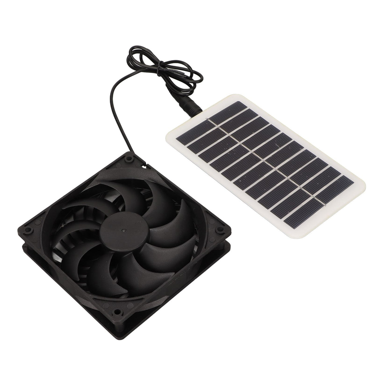 Solar Power Panel Exhaust Fan 15W Energy Saving Odor Removal Portable Solar Powered Air Extractor for Pet Houses RVs