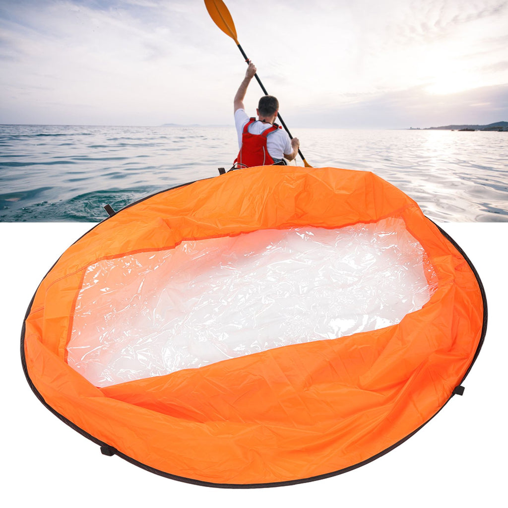 Foldable Kayak Boat Wind Sail EVA Reduced UV Radiation Portable Downwind Wind Paddle Sail for Outdoor Sport Orange