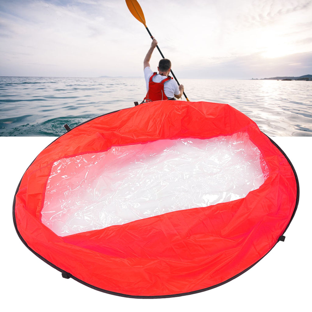 Foldable Kayak Boat Wind Sail EVA Reduced UV Radiation Portable Downwind Wind Paddle Sail for Outdoor Sport Red