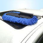 Car Wash Brush Microfiber Soft Scratch Free Multipurpose Cleaning Mop Duster for Car Maintenance Blue, Retractable