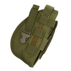 Molle Belt Holster Pouch Military Outdoor Waist Packs Multipurpose Nylon Holster Bag for Hunting Camping Olive Green