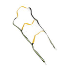 Boat Marine Rope Ladder Boarding Rope Ladder for Inflatable Boat Kayak Motorboat Canoeing Fluorescent Green 3 Stairs