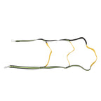 Boat Marine Rope Ladder Boarding Rope Ladder for Inflatable Boat Kayak Motorboat Canoeing Fluorescent Green 3 Stairs