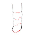 Boat Marine Rope Ladder Boarding Rope Ladder for Inflatable Boat Kayak Motorboat Canoeing Red 4 Stairs