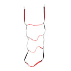 Boat Marine Rope Ladder Boarding Rope Ladder for Inflatable Boat Kayak Motorboat Canoeing Red 4 Stairs
