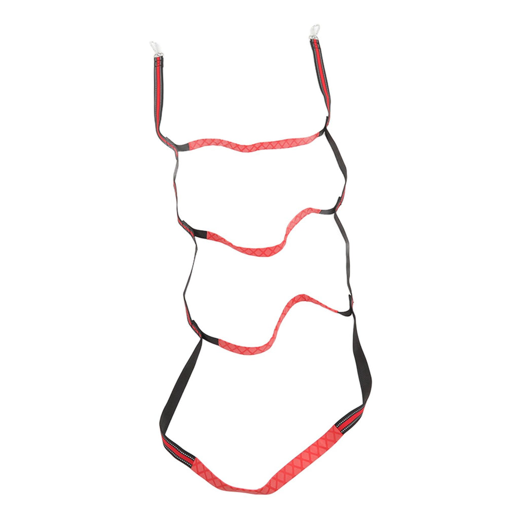 Boat Marine Rope Ladder Boarding Rope Ladder for Inflatable Boat Kayak Motorboat Canoeing Red 4 Stairs