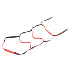 Boat Marine Rope Ladder Boarding Rope Ladder for Inflatable Boat Kayak Motorboat Canoeing Red 4 Stairs