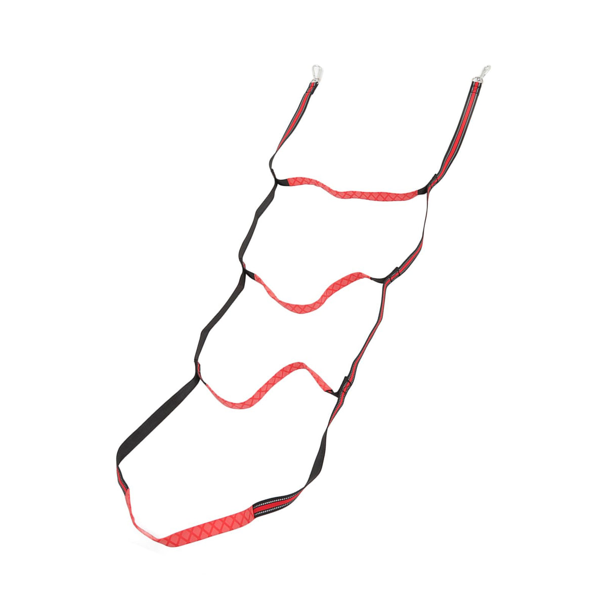 Boat Marine Rope Ladder Boarding Rope Ladder for Inflatable Boat Kayak Motorboat Canoeing Red 4 Stairs