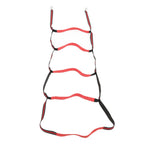 Boat Marine Rope Ladder Boarding Rope Ladder for Inflatable Boat Kayak Motorboat Canoeing Red 5 Stairs