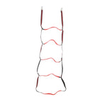 Boat Marine Rope Ladder Boarding Rope Ladder for Inflatable Boat Kayak Motorboat Canoeing Red 5 Stairs