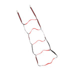 Boat Marine Rope Ladder Boarding Rope Ladder for Inflatable Boat Kayak Motorboat Canoeing Red 5 Stairs