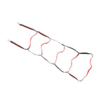 Boat Marine Rope Ladder Boarding Rope Ladder for Inflatable Boat Kayak Motorboat Canoeing Red 5 Stairs