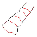 Boat Marine Rope Ladder Boarding Rope Ladder for Inflatable Boat Kayak Motorboat Canoeing Red 5 Stairs