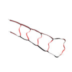 Boat Marine Rope Ladder Boarding Rope Ladder for Inflatable Boat Kayak Motorboat Canoeing Red 5 Stairs