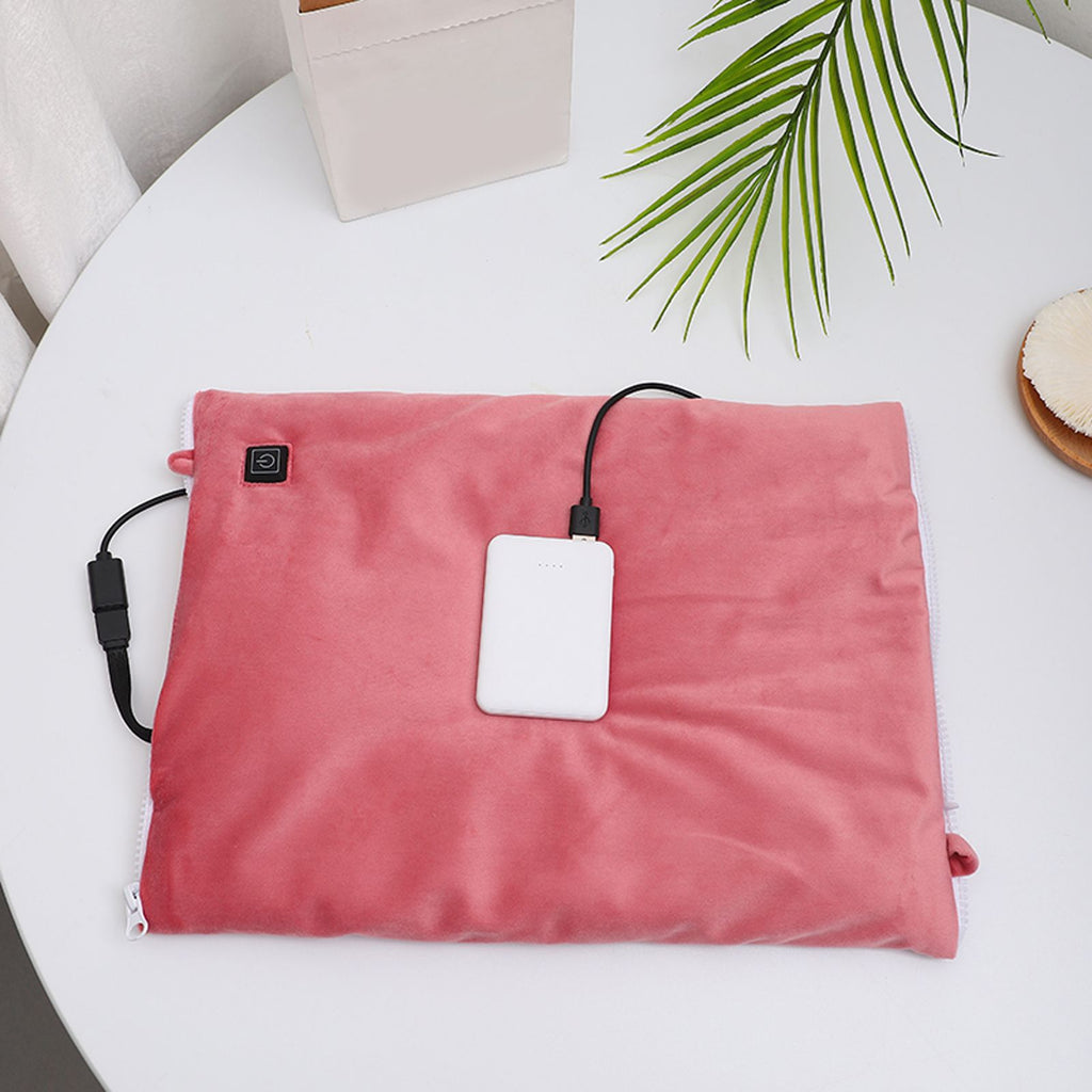 Electric Heating Pouch Velvet Heated Hand Warmer Pouch for Hunting Camping Xmas Gifts
