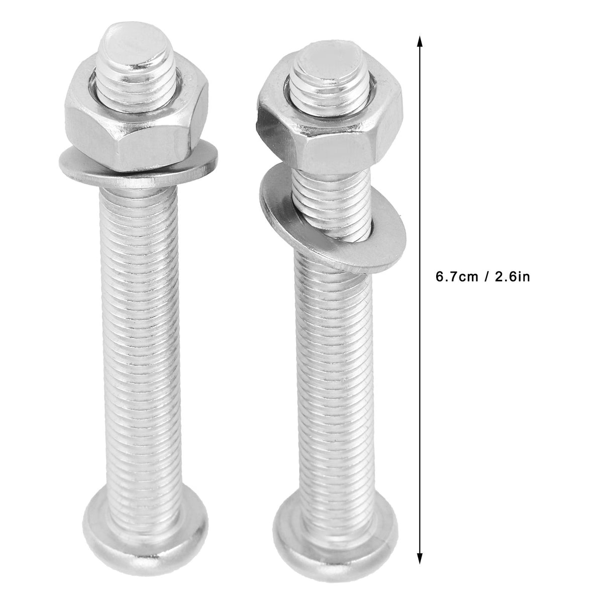4 Sets Swimming Pool Step Fastener Bolts Nut Underwater Ladder Replacement Parts 7mm