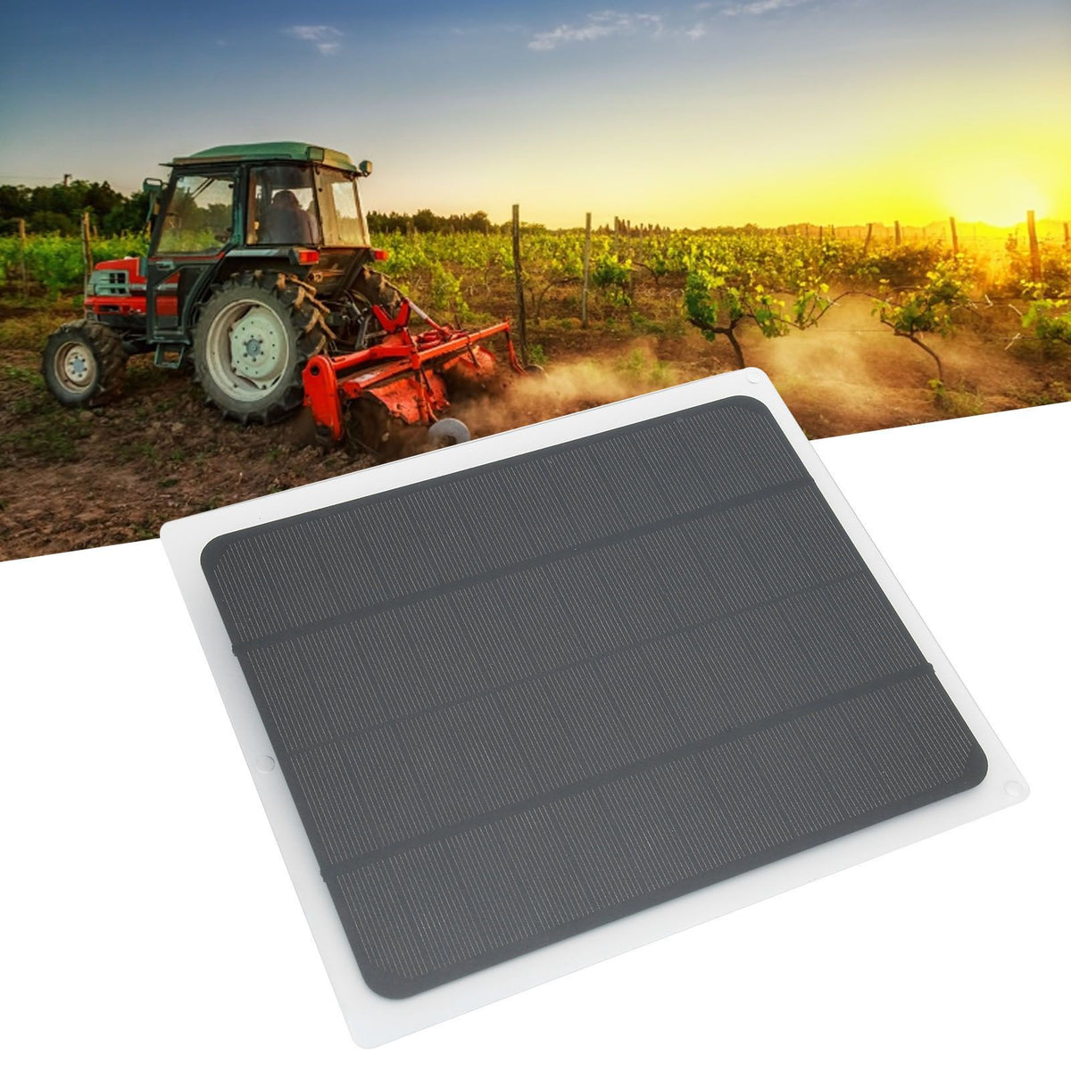 5W 12V Multifunctional Solar Panel Outdoor Mobile Power for Automobile Storage Battery Charging